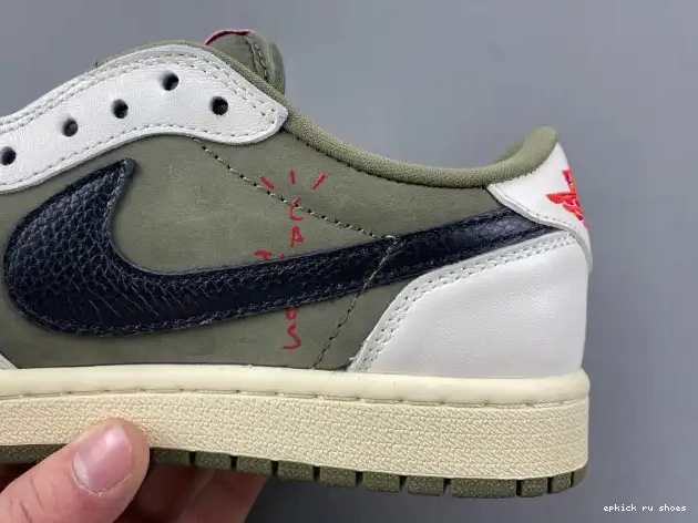 Cheap MEDIUM 1 TRAVIS JORDAN OLIVE LOW DM7866-200 X AIR SCOTT OG 0505